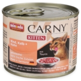 Animonda Carny Kitten mit Rind, Kalb und Huhn - 12x200g