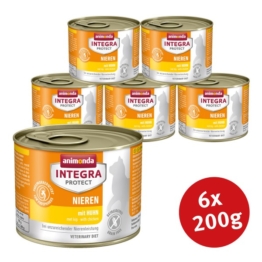 Animonda Integra Protect Katzenfutter Adult Niereninsuffizienz Huhn - 6x200g