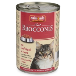 Animonda Katzenfutter Brocconis Geflügel und Herz - 12x400g