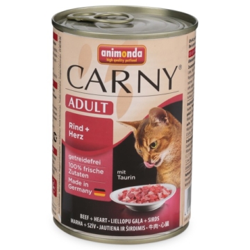 Animonda Katzenfutter Carny Adult Rind und Herz - 12x400g