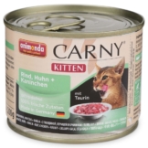 Animonda Katzenfutter Carny Kitten Rind, Huhn und Kaninchen - 12x200g