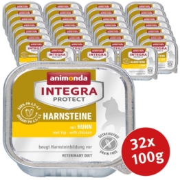 Animonda Katzenfutter Integra Protect Harnsteine mit Huhn - 32x100g