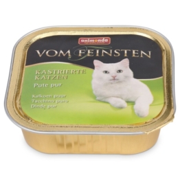 Animonda Katzenfutter Vom Feinsten für kastrierte Katzen Pute pur 100g - 16x100g