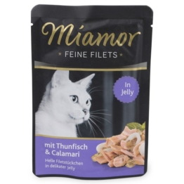 Miamor Feine Filets Standbeutel Thunfisch und Calamari - 100g