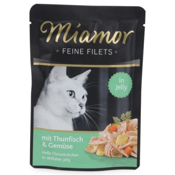 Miamor Feine Filets Standbeutel Thunfisch und Gemüse - 12x100g