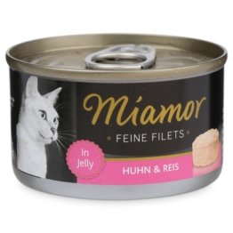 Miamor Katzenfutter Feine Filets in Jelly Huhn und Reis - 12x100g