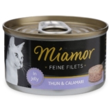 Miamor Katzenfutter Feine Filets in Jelly Thunfisch und Calamari - 100g