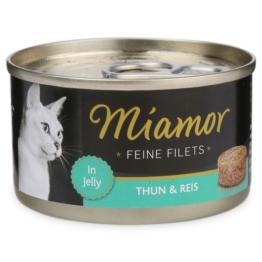 Miamor Katzenfutter Feine Filets in Jelly Thunfisch und Reis - 100g