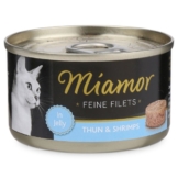 Miamor Katzenfutter Feine Filets in Jelly Thunfisch und Shrimps - 100g