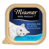 Miamor Milde Mahlzeit Geflügel Pur & Lachs - 8x100g