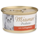 Miamor Nassfutter Katzenzarte mit Geflügelleber in Soße - 6x85g