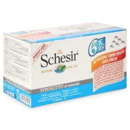 Schesir Cat Katzenfutter Multipack 6x50g - Natural Thunfisch