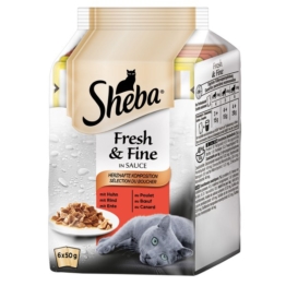 Sheba Fresh & Fine Herzhafte Komposition Multipack 6x50g